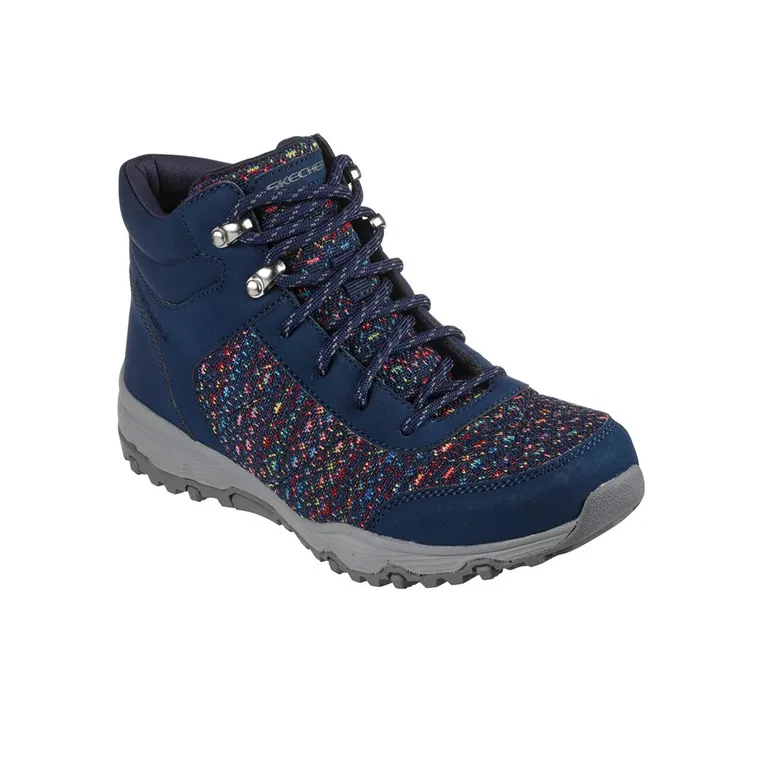 Skechers Seager Hiker-Art-Beat Cushioning Anti-Slip And Wear-Resistant High-Top Hiking Trekking Shoes Women's Blue-2