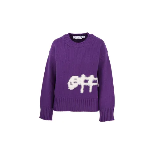 OFF-WHITE Logo Intarsia Jumper