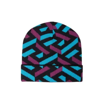 VERSACE La Greca Ribbed Beanie