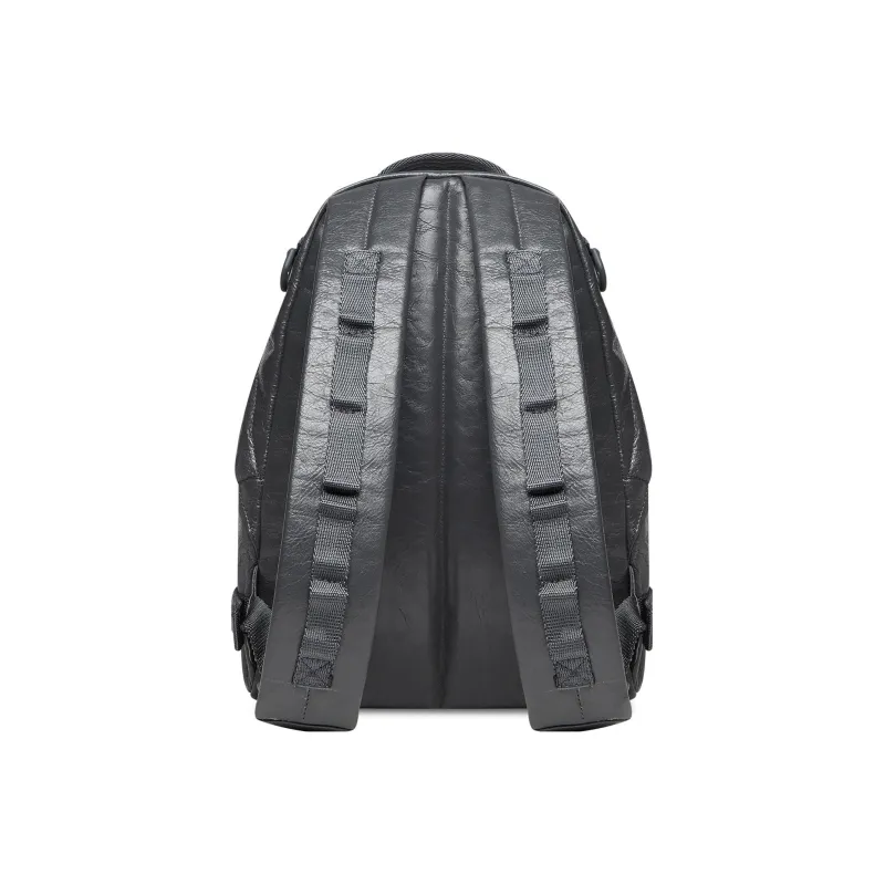 Balenciaga Army Fine Grained Sheepskin Shoulder Bag, Crossbody Bag, Backpack Small Size Men's Charcoal Black-3