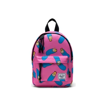 Herschel Simpsons Collaboration Polyester Backpack Unisex Classic Camouflage Water Red