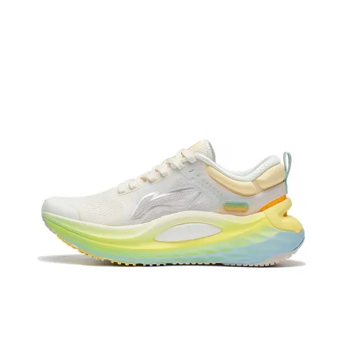 LINING Furious Rider 6.0 Running Shoes Women's Low-Top Off White/Pearl White/Fluorescent Cream