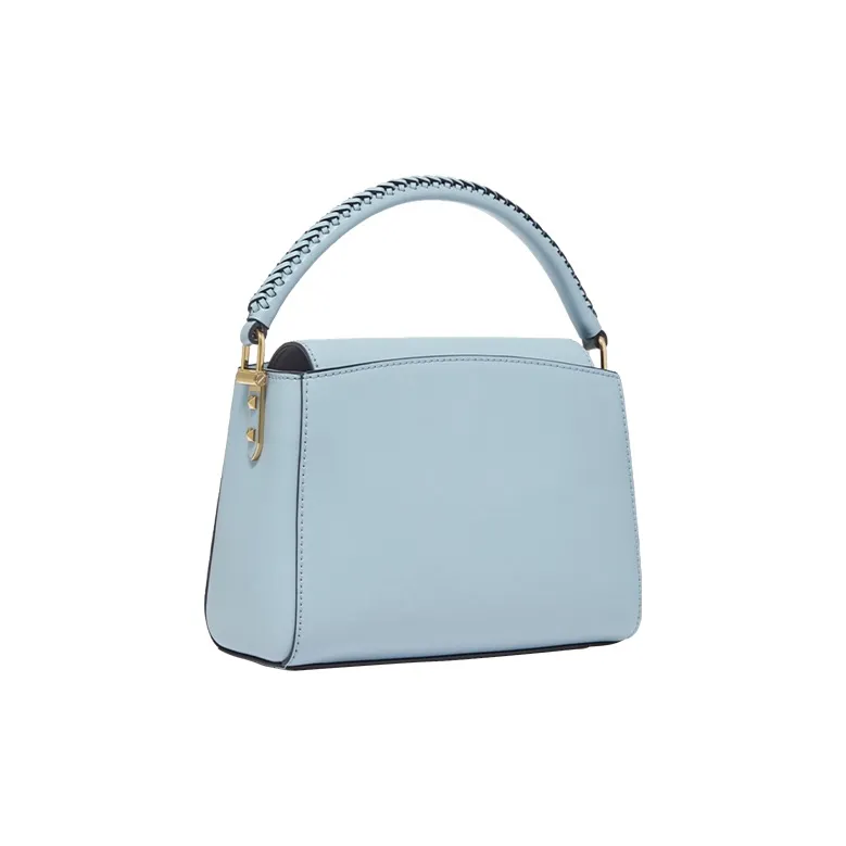 MICHAEL KORS Karlie Leather Shoulder Bag, Crossbody Bag, Handbag Small Size Women's Light Blue-1