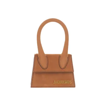 Jacquemus Suede With Leather One Shoulder Handbag Mini Women's Brown