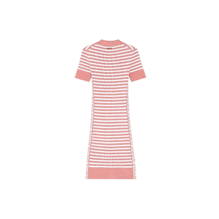 MICHAEL KORS Short-Sleeved Dresses Women's Pink/White-1