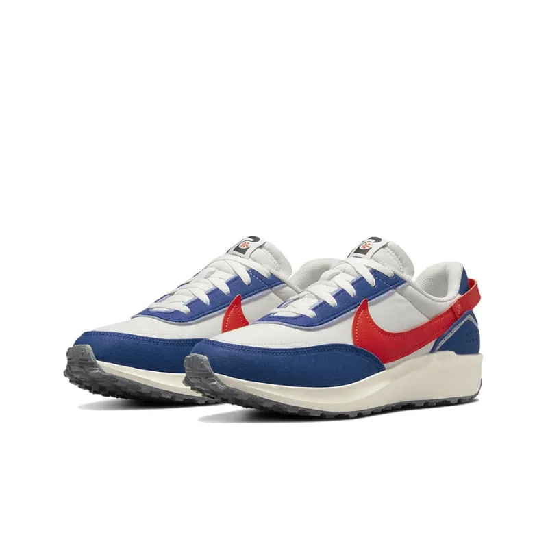 Nike Waffle Debut Swoosh Habanero Red Old Royal-2