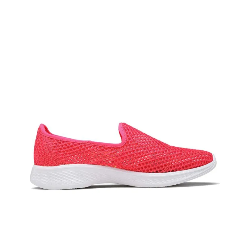 Skechers Go Walk 4 Casual Shoes Women's Low-Top Peach Pink-1