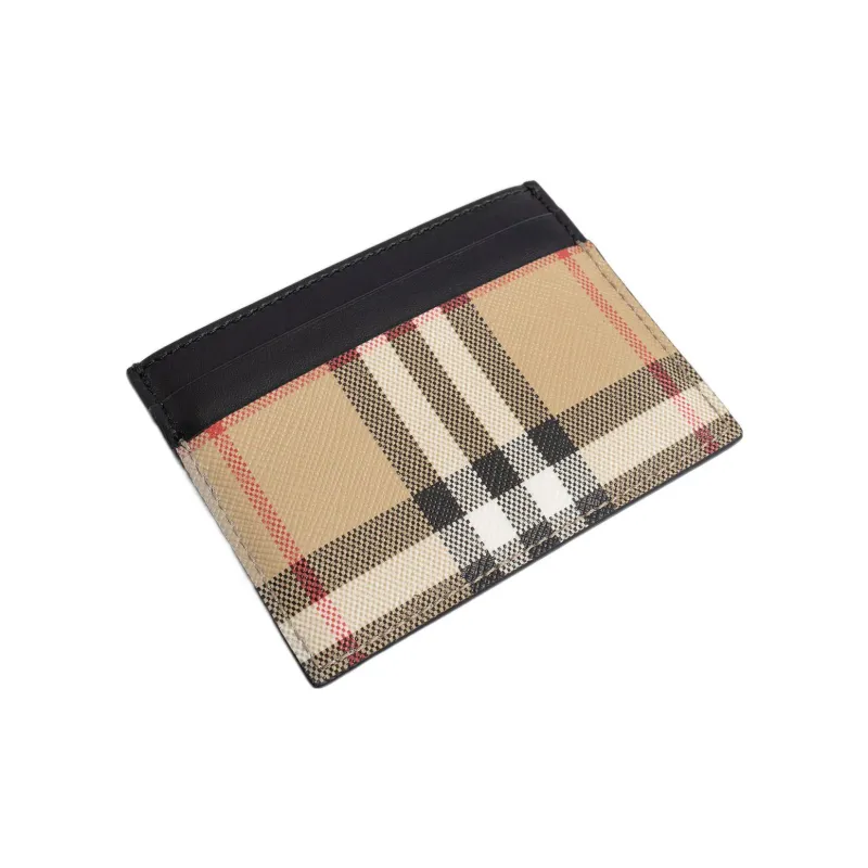 Burberry Vintage Check Leather Card Case-1