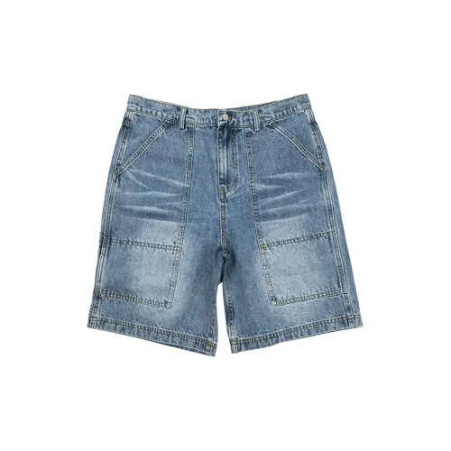 CHEMIST CREATIONS Denim Shorts Unisex Blue