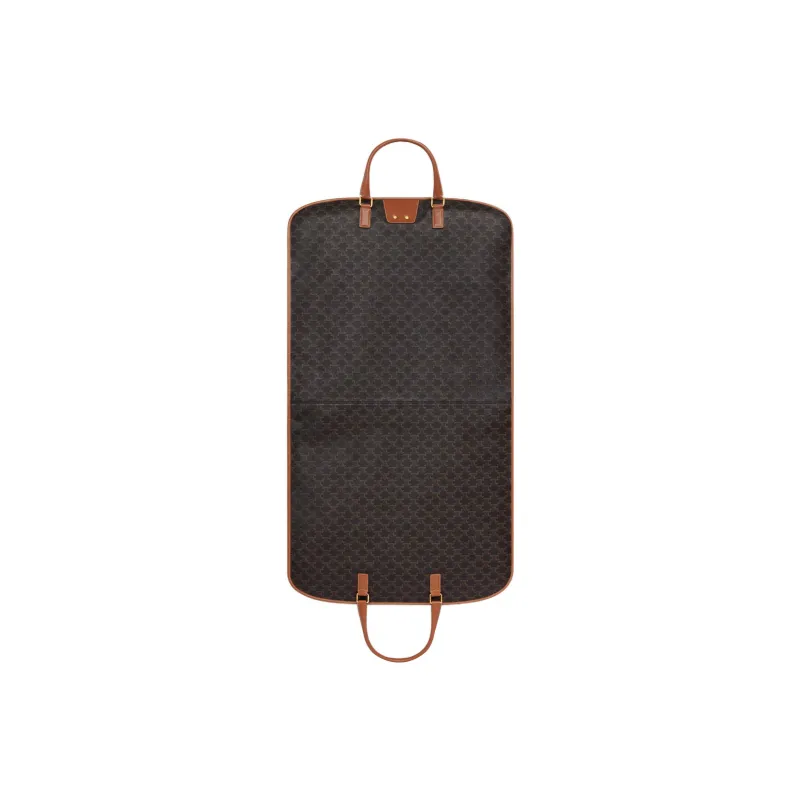 CELINE Cow Leather Storage Bag Men's Tan-4