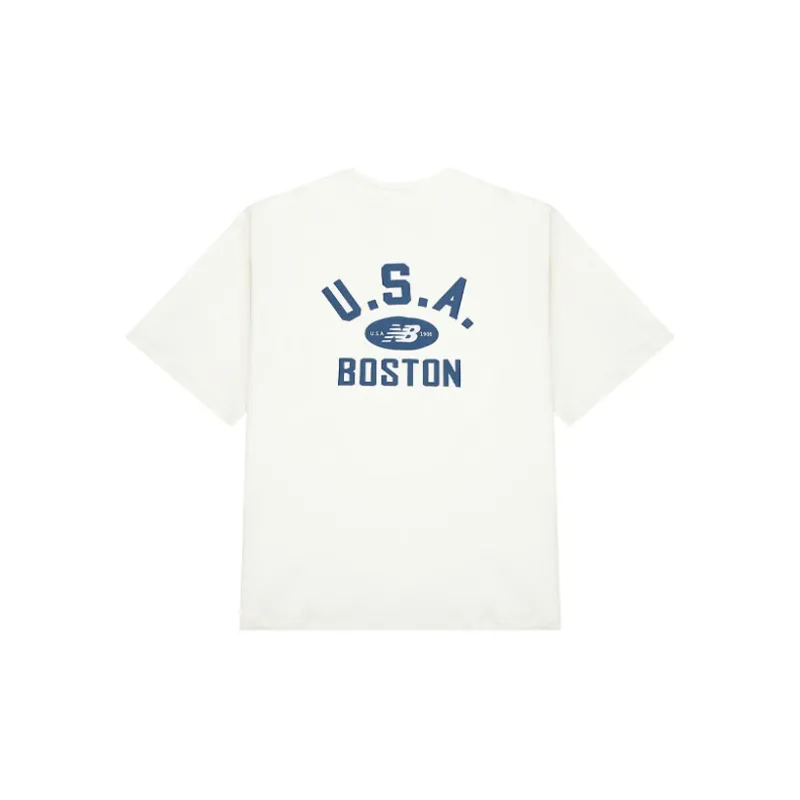 New Balance T Shirts Men Ecru-1