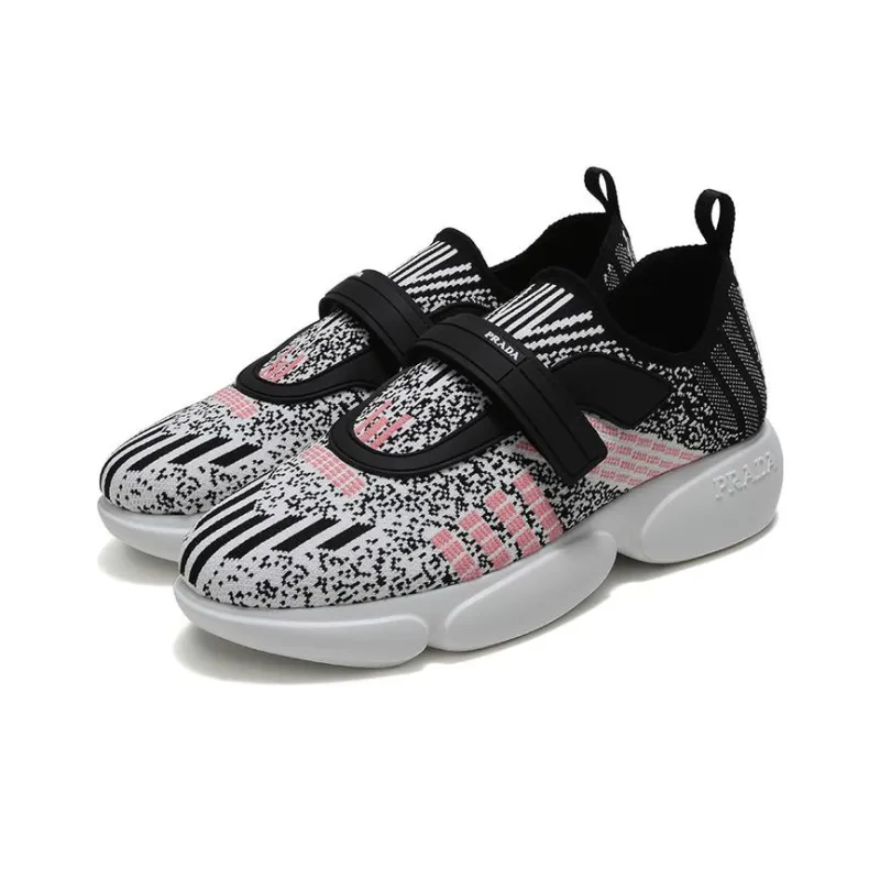 PRADA Cloudbust Breathable Low Top Sports Casual Shoes Women's Pink White-2