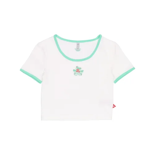 Adidas Originals BEAR CROP Crop Tops Women's White