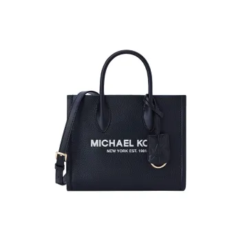 MICHAEL KORS Mirella Cow Leather Tote Bag Shopping Bag Crossbody Handbag Small Size Women's Black