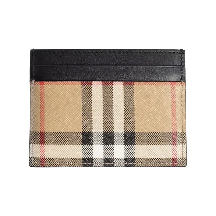 Burberry Vintage Check Leather Card Case-2