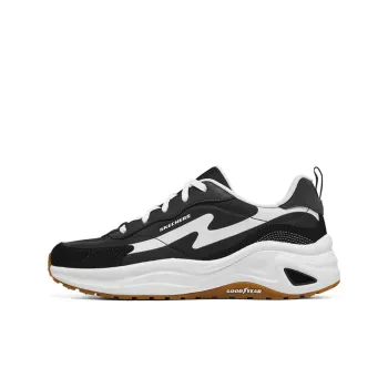 Skechers D'lites Jogger Kadn Siyah Sneakers 'Black White' Women's