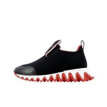 Christian Louboutin Casual Shoes Women's Low Top Black/White/Red