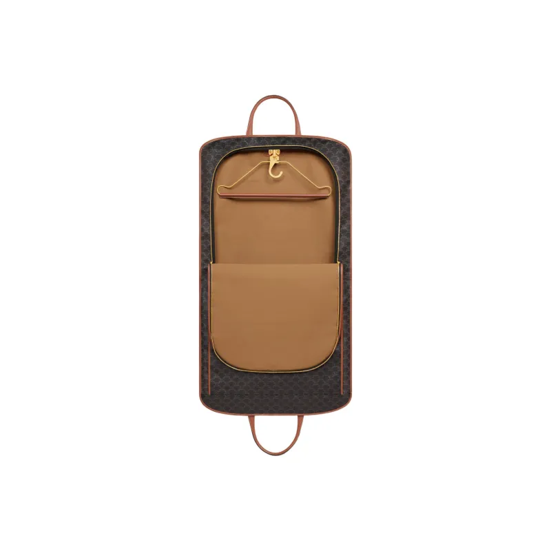 CELINE Cow Leather Storage Bag Men's Tan-3