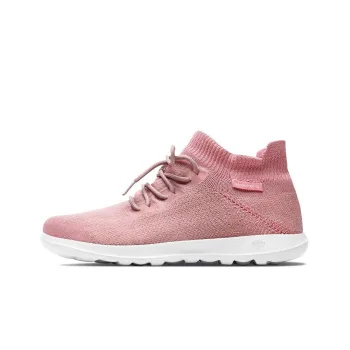 Skechers GO WALK Series Cushioning Anti-Slip Wear-Resistant Breathability Mid-Top Casual Shoes Women's Pink