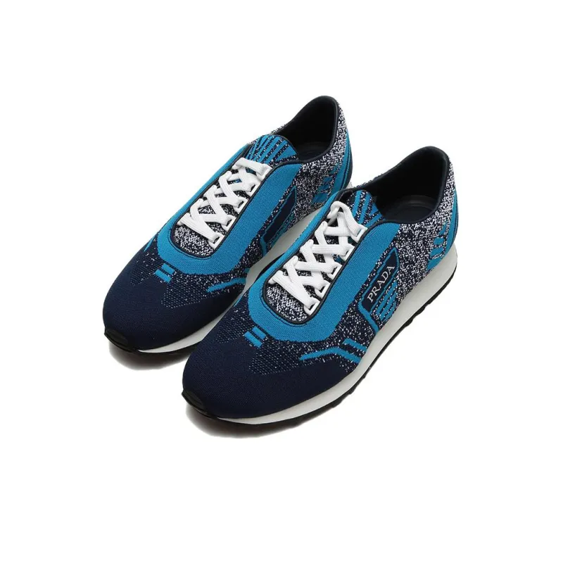 PRADA Knit Jacquard Fabric Low 'Navy'-2