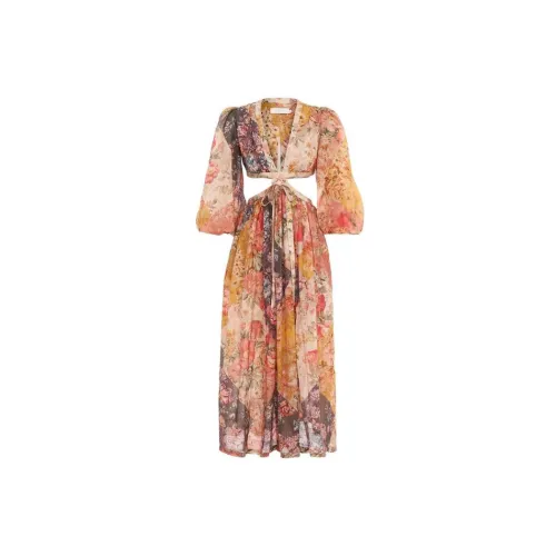 Zimmermann Long-Sleeved Dresses Women's Orange