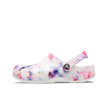 Crocs Classic Tie Dye Graphic Clog 'Garnet & Multi' Women's