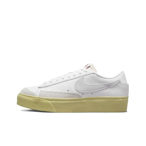 Nike Blazer Low Platform White Lemon Wash Women's