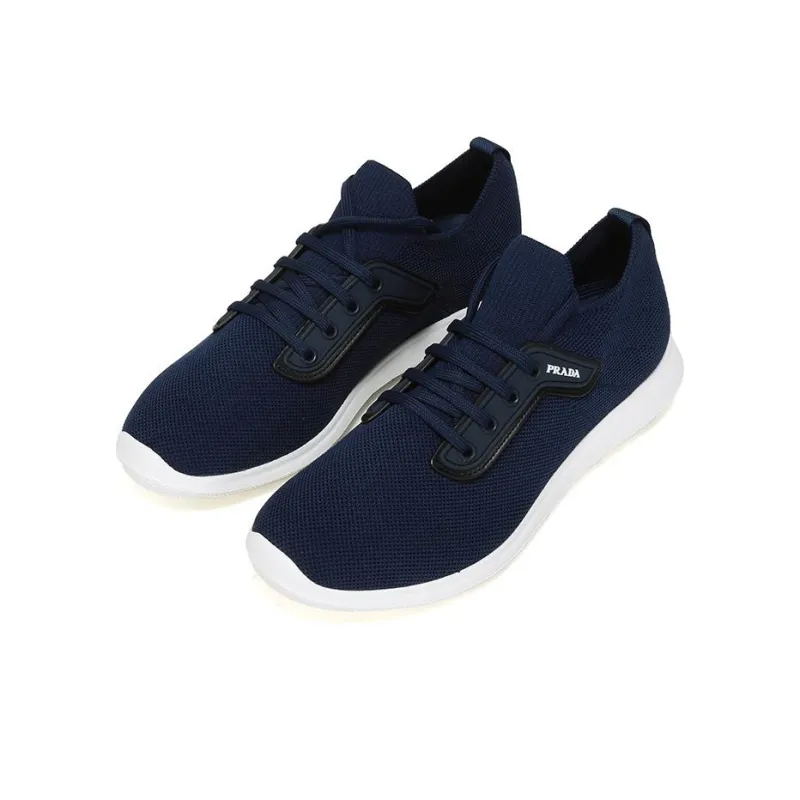 PRADA Low Top Casual Shoes Men's Dark Blue-2