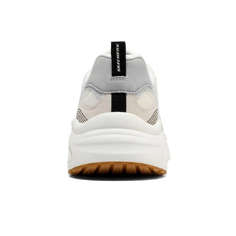 Skechers D'lites Wave Sneakers 'Beige White Blue' Women's-3