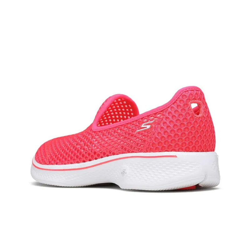 Skechers Go Walk 4 Casual Shoes Women's Low-Top Peach Pink-3