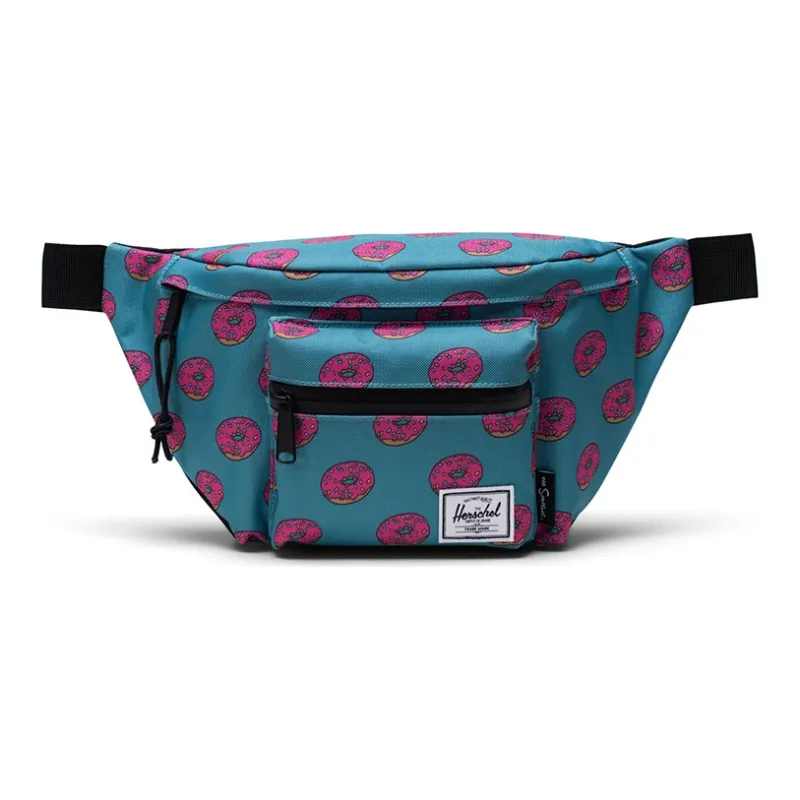 Herschel Polyester Crossbody Bag Cell Phone Pouch Fanny Pack Unisex Seventeen Blue-0