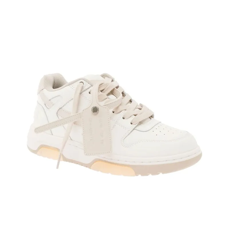 OFF WHITE Out Of Office Stylish Skateboarding Shoes Women's White Pink-1