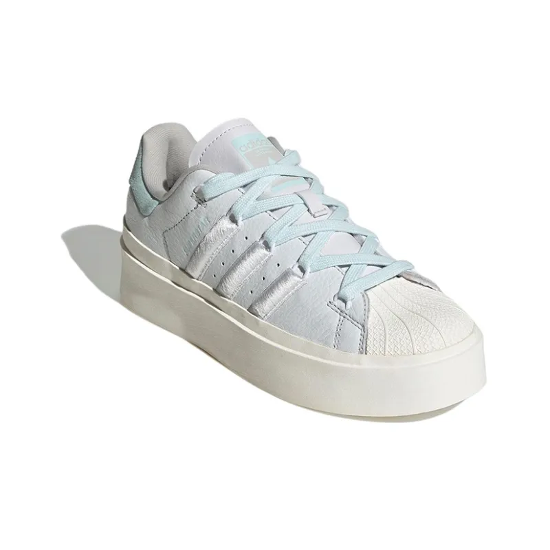 Superstar Women's Adidas Originals Bonega 'White Almost Blue'-2