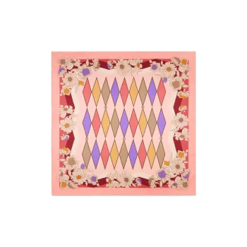 GUCCI Lovelight Series Silk Scarf Women's Pink
