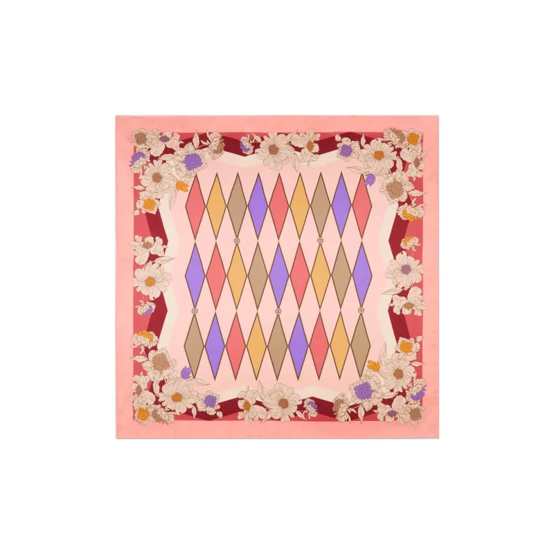GUCCI Lovelight Series Silk Scarf Women's Pink-0