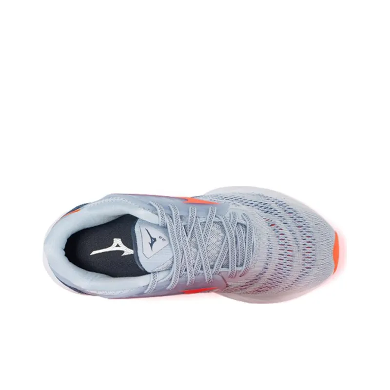 Mizuno Wave Creation 23 Shock Absorption Non Slip Gray Orange Women's-2