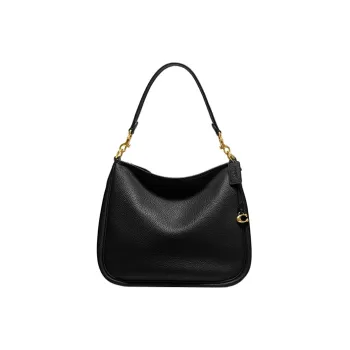 COACH Cary Pebbled Leather Handbag, Shoulder Bag Women's Black