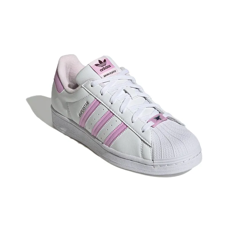 Adidas Superstar Her Vegan 'White / Bliss Lilac' Women's-2