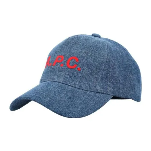 A.P.C Baseball Caps Unisex Blue