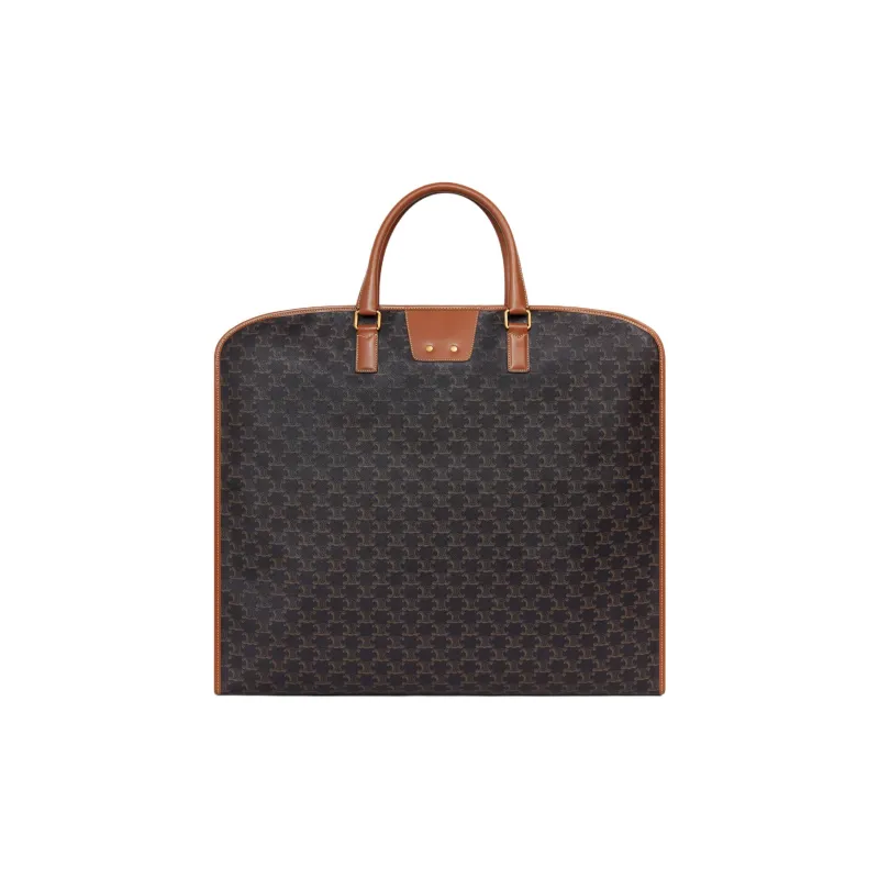 CELINE Cow Leather Storage Bag Men's Tan-1