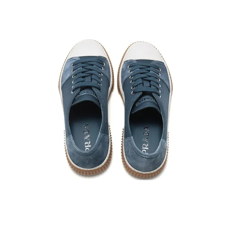 PRADA Stylish Skateboarding Shoes Men's Interstellar Blue-3