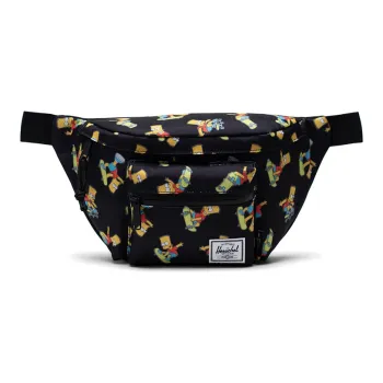 Herschel Simpsons Collaboration Polyester Crossbody Bag Cell Phone Pouch Fanny Pack Regular Unisex Seventeen Black