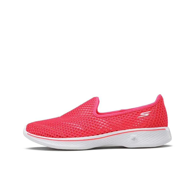 Skechers Go Walk 4 Casual Shoes Women's Low-Top Peach Pink-0