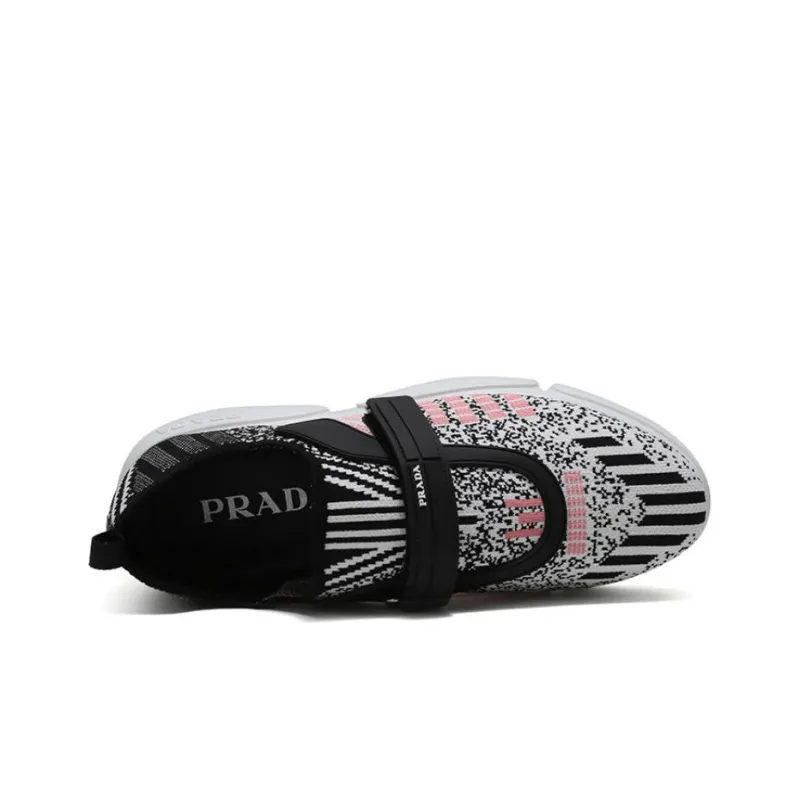 PRADA Cloudbust Breathable Low Top Sports Casual Shoes Women's Pink White-4