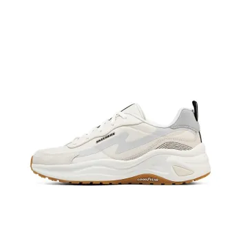 Skechers D'lites Wave Sneakers 'Beige White Blue' Women's