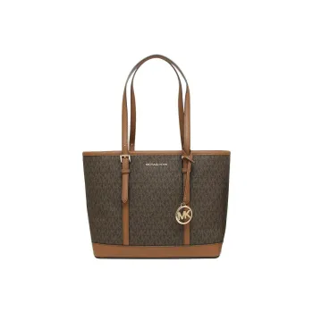 MICHAEL KORS MICHAEL KORS Luggage Collection Canvas With Leather Tote Bag Shopping Bag Shoulder Bags Women's