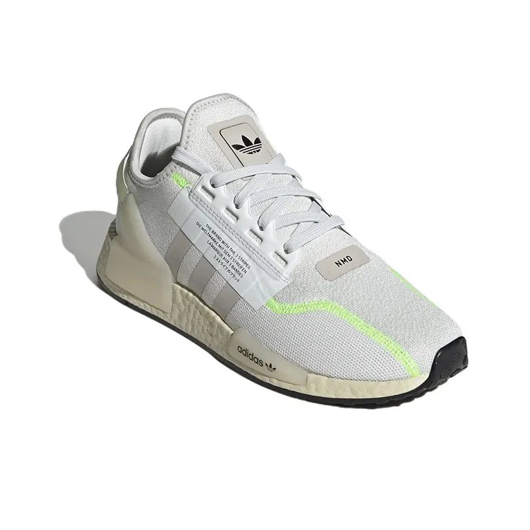 Adidas Originals Nmd R1 V2 Crystal White Signal Green-2
