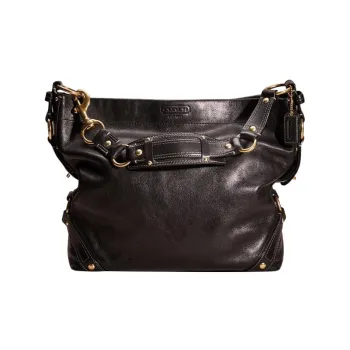 COACH Carly Nappa Leather Tote Bag Shopping Bag Handbag Shoulder Bag Large Size Women's Black