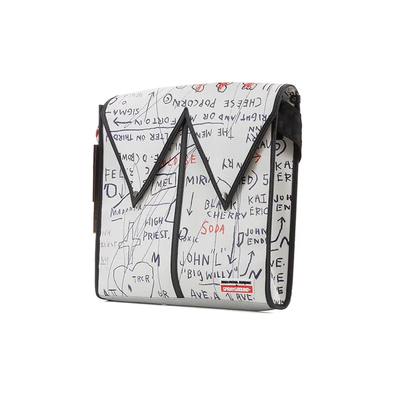 SPRAYGROUND PVC Messenger Bag, Crossbody Bag Regular Unisex Ecru-2