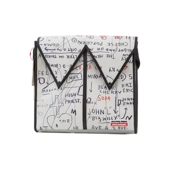 SPRAYGROUND PVC Messenger Bag, Crossbody Bag Regular Unisex Ecru